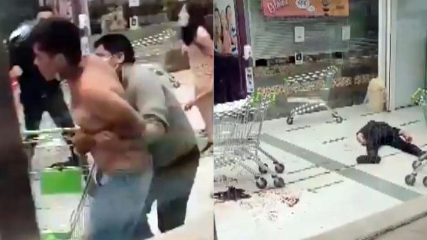 Sangriento ataque en un supermercado en Chile: un joven apuñaló a dos guardias de seguridad