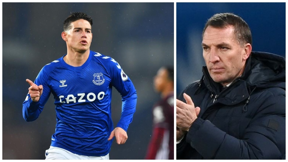 Brendan Rodgers se une a los elogios a James Rodríguez por su golazo de derecha