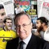 A Florentino Pérez no le pesa la mano ante las leyendas del Real Madrid