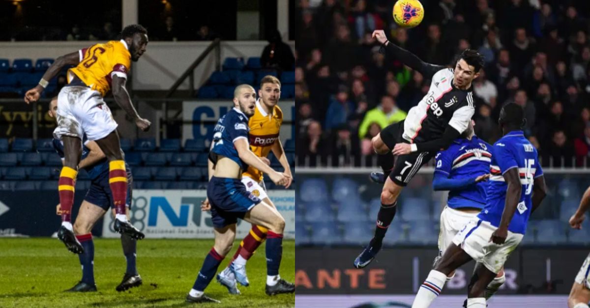 VIDEO | ¡Impresionante gol! En la Liga de Escocia, superaron el récord de salto de Cristiano de 2,5 metros