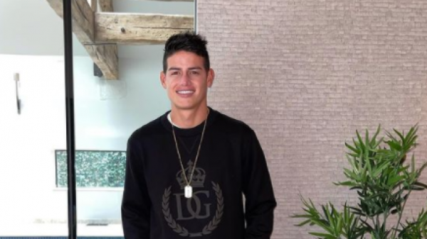 James Rodríguez presumió el regalo que le dio una leyenda de la NBA