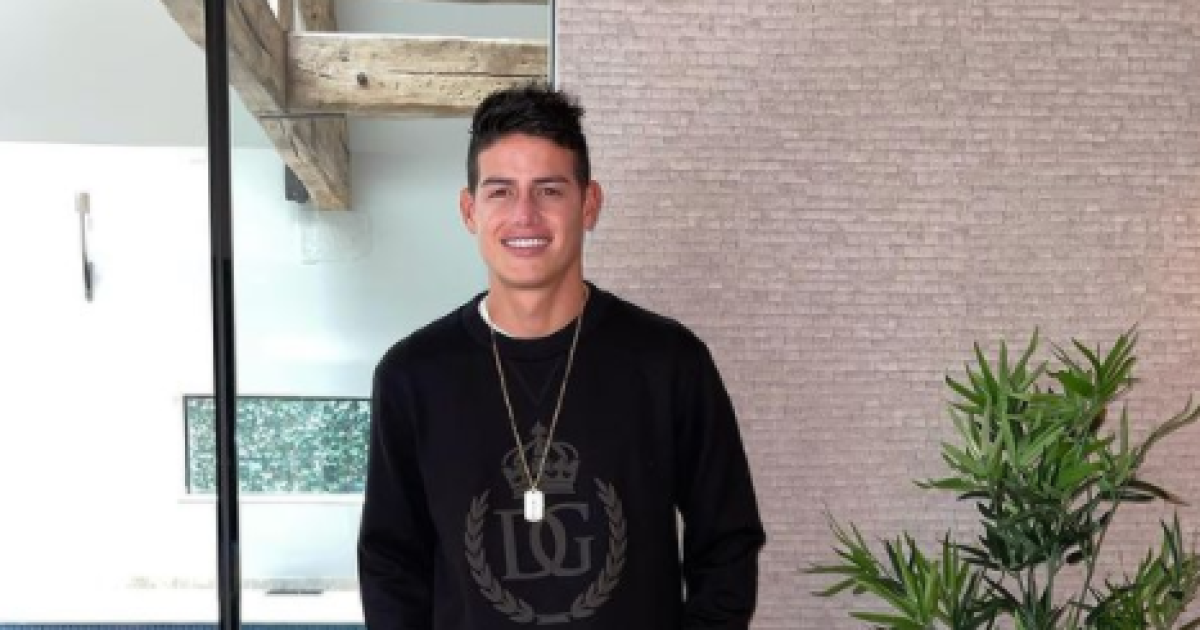 James Rodríguez presumió el regalo que le dio una leyenda de la NBA