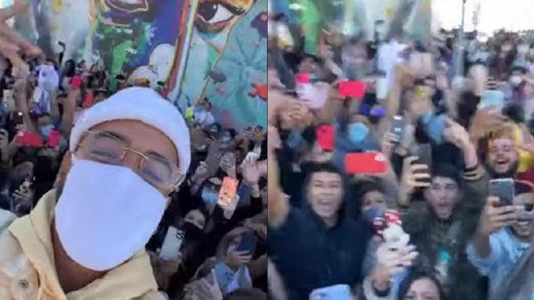Policía canceló sesión de fotos de Maluma con sus fans por los tumultos que se armaron