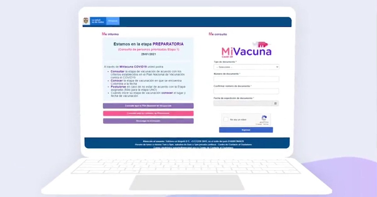 Paso a paso: aprenda cómo usar la plataforma ‘Mi Vacuna’ en Colombia