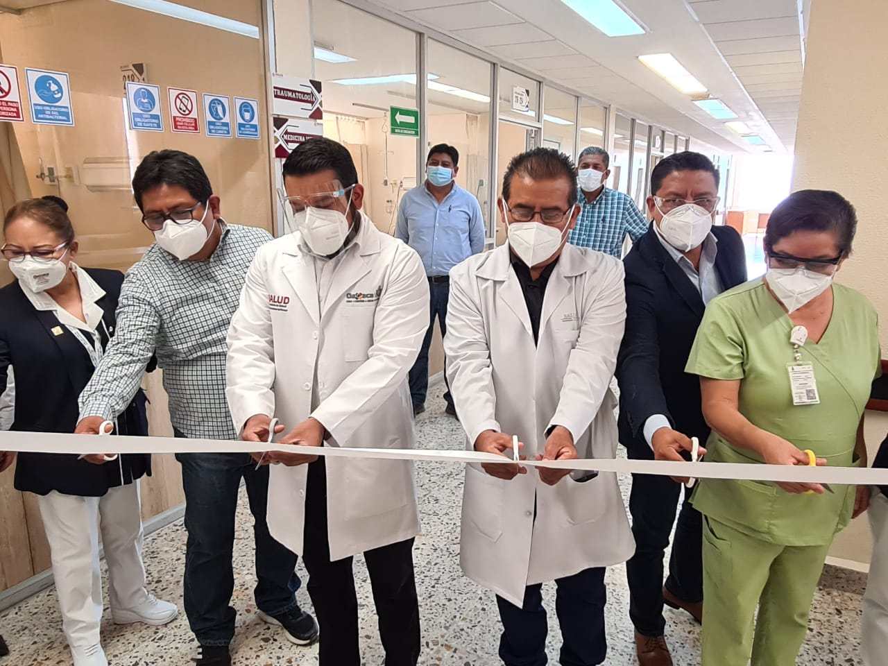Reapertura Hospital Civil los Servicios de Medicina Interna y Traumatología