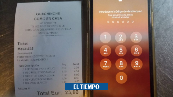 Quisieron robar a restaurante yéndose sin pagar y dejaron el celular