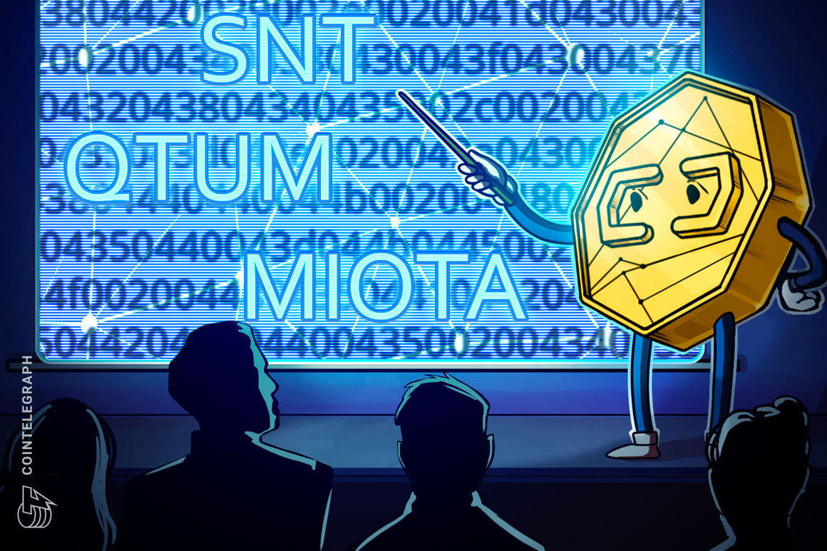 Qtum, Status (SNT) e Iota (MIOTA) en auge tras salir de una tendencia bajista de varios años