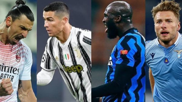 LUKAKU SUPERÓ A ZLATAN Y YA IGUALÓ A CRISTIANO: Así está la tabla de máximos goleadores de la Serie A 2020/21