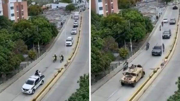 Caravana de seguridad que escoltó 696 vacunas en Sincelejo desata críticas y burlas