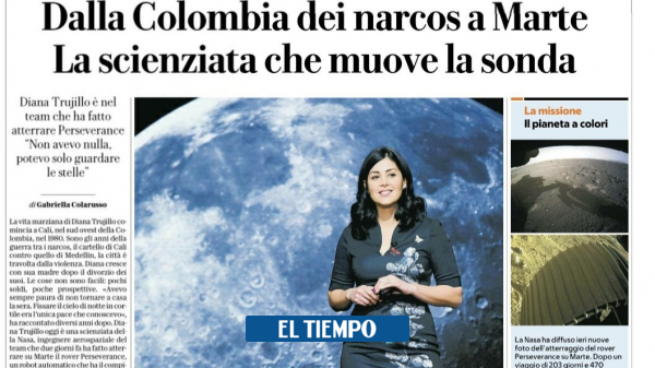 ‘De la Colombia de los narcos a la Nasa’, indignante titular en Italia