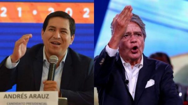 Arauz y Lasso a balotaje, en medio de temor de crisis institucional