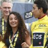 El orgullo de la exnovia de Egan Bernal al ver su histórica actuación en Strade Bianche
