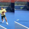 Roger Federer protagonizó la imagen del día en el ATP de Doha