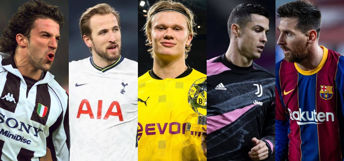 HAALAND ESTÁ DESTROZANDO RÉCORDS QUE NI MESSI NI CRISTIANO: Los 10 futbolistas que menos partidos necesitaron para alcanzar los 20 goles en la UEFA Champions League