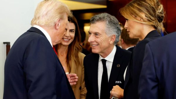 El reencuentro de Mauricio Macri con Donald Trump durante la final del Mundial de Clubes