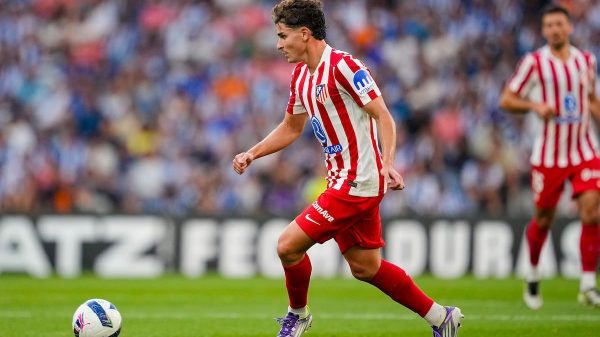 Debut de Thiago Almada y remate de Julián Álvarez en el travesaño en la gris derrota del Atlético de Madrid