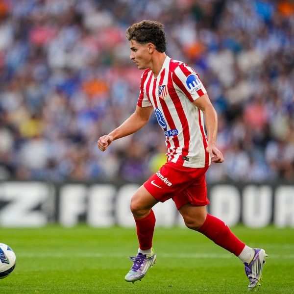 Debut de Thiago Almada y remate de Julián Álvarez en el travesaño en la gris derrota del Atlético de Madrid