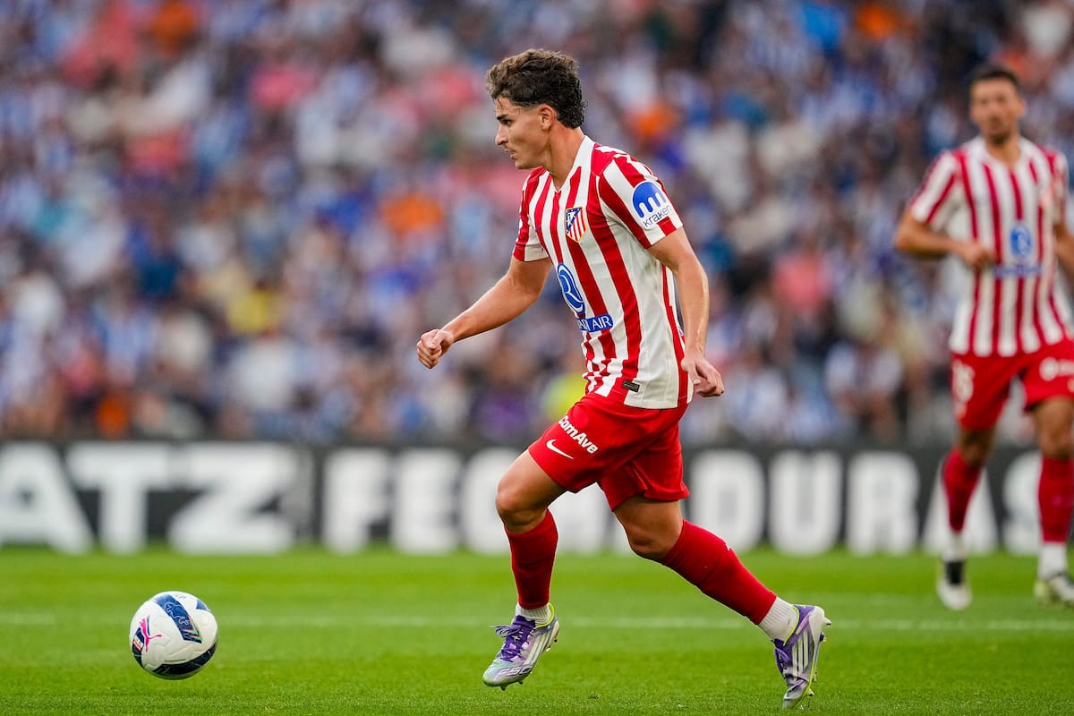 Debut de Thiago Almada y remate de Julián Álvarez en el travesaño en la gris derrota del Atlético de Madrid