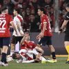 Lesión y lágrimas: Germán Pezzella salió lesionado en el clásico Independiente