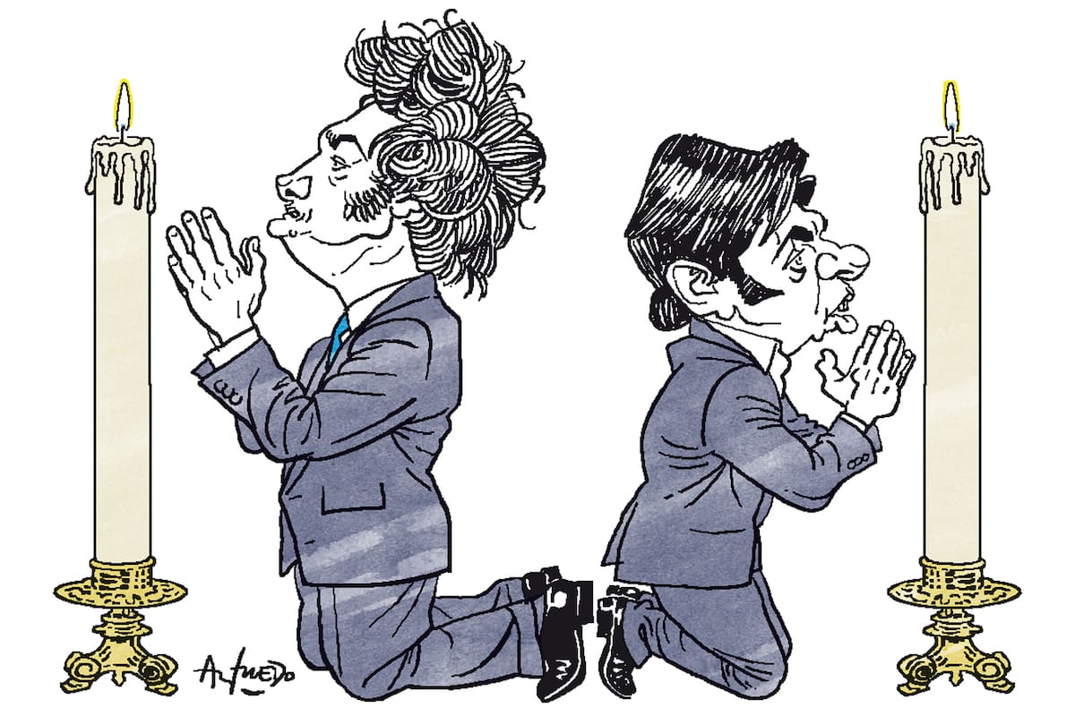 Sin nuevos milagros, Milei busca predicadores