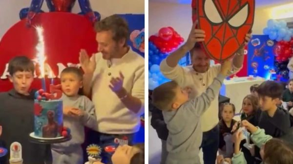 Benjamín Vicuña mostró cómo fue el soñado festejo de cumpleaños de su hijo Amancio