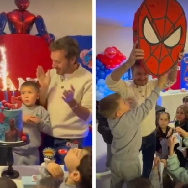 Benjamín Vicuña mostró cómo fue el soñado festejo de cumpleaños de su hijo Amancio