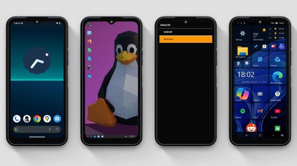 NexPhone, el celular cortaplumas: Android 16 o PC con Windows 11 y Linux, todo en uno