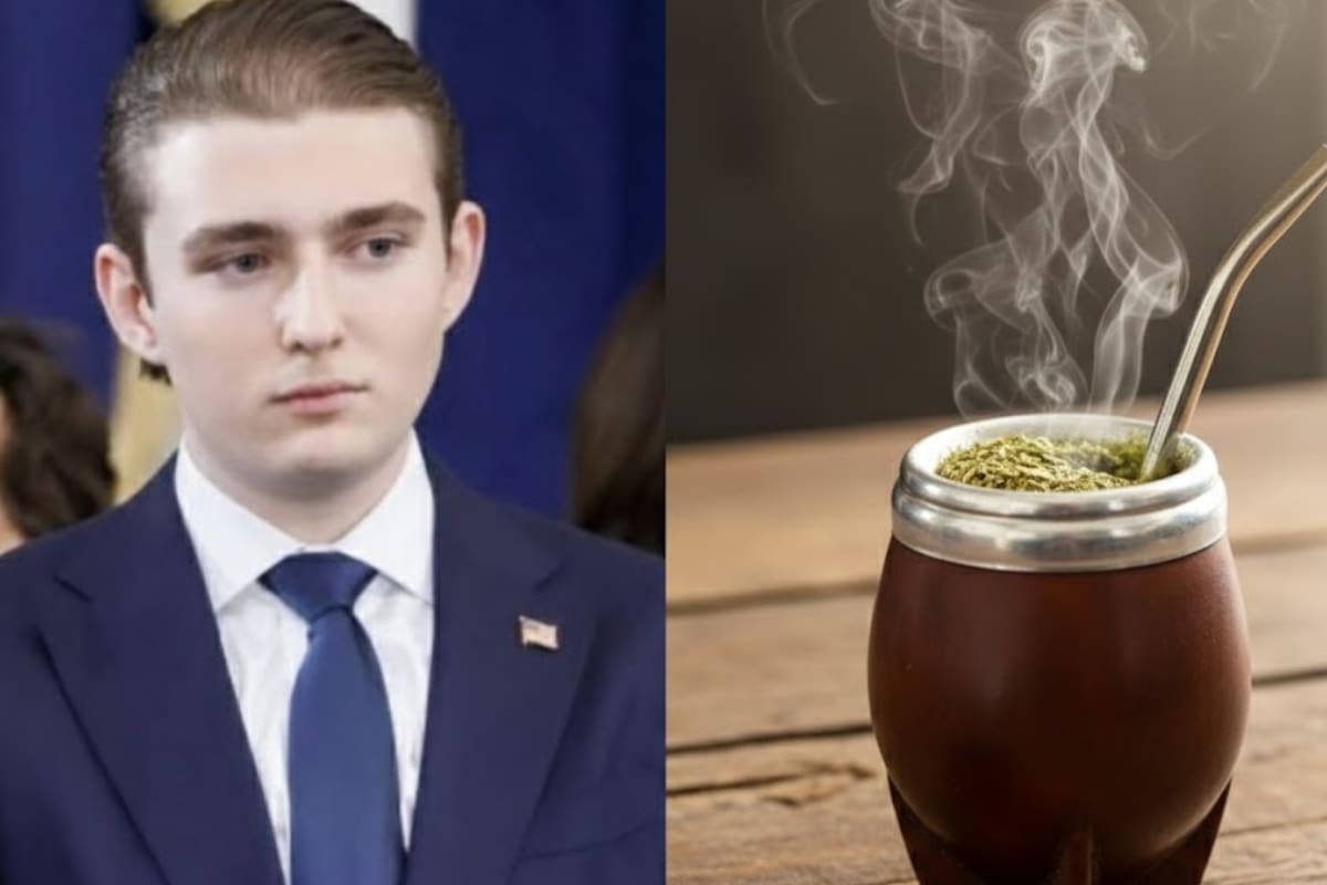 El guiño latino de Barron Trump: el hijo del presidente lanza su propia marca de yerba mate cerca de Mar-a-Lago