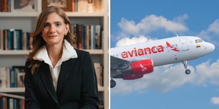 Ángela María Orozco en un evento formal, sonriendo y saludando a asistentes.