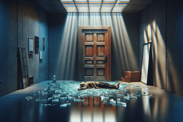 Angélica Blandón en un estudio de grabación, con expresión seria mientras habla en un micrófono.