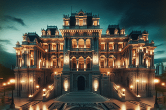 Gustavo Petro y Delcy Rodríguez en una reunión en el Palacio de Miraflores, ambos sentados en un elegante salón.