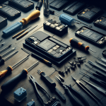 Un grupo de jóvenes revisa sus teléfonos en un parque, algunos con dispositivos de última generación.