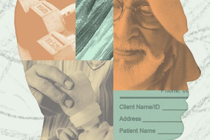 Hombre sentado en un banco del parque, mirando pensativo hacia el horizonte, rodeado de árboles y hojas caídas.