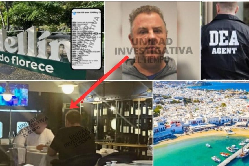 Un hombre de mediana edad revisa documentos en su oficina, rodeado de mapas y folletos de viajes.