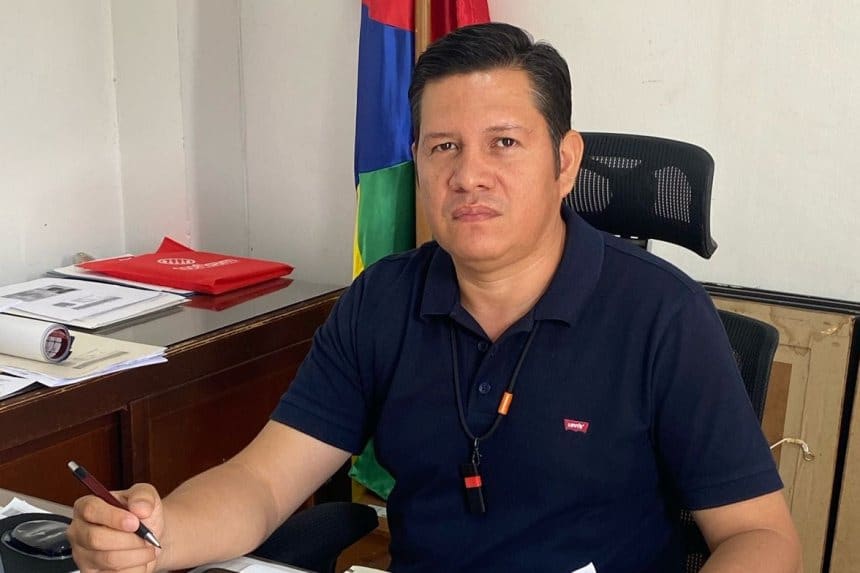 Wilmer Medina Andrade, secretario de Gobierno, durante una conferencia en Yaguará.