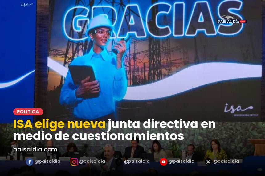 Accionistas de ISA en asamblea, algunos con gestos de descontento y otros atentos a la votación.