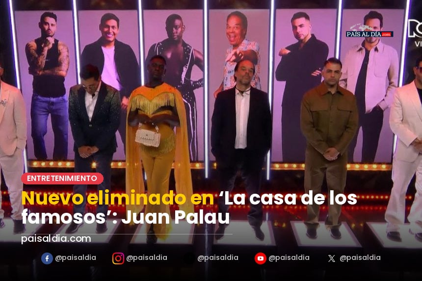 Juan Palau abandona el escenario con expresión de sorpresa y decepción tras su eliminación.