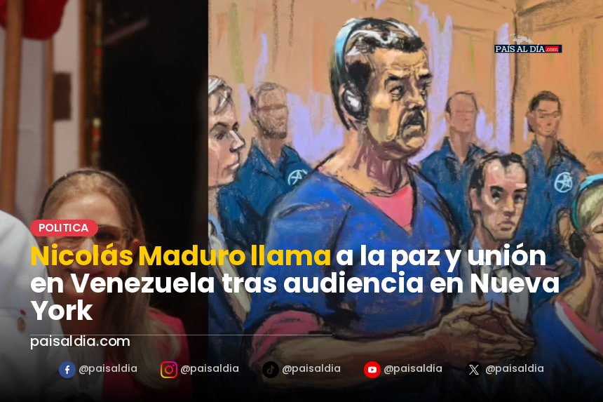 Nicolás Maduro en una sala de audiencias, con expresión seria y gesticulando mientras habla.