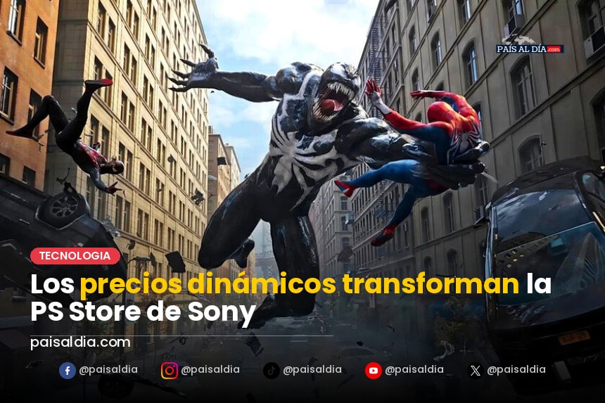 Pantalla de un televisor mostrando la PS Store con precios variados de videojuegos.